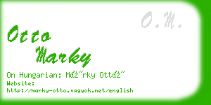 otto marky business card